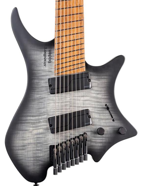 Multi-scale guitar Strandberg Boden Original N2.8 8-String - Black Denim Burst Satin