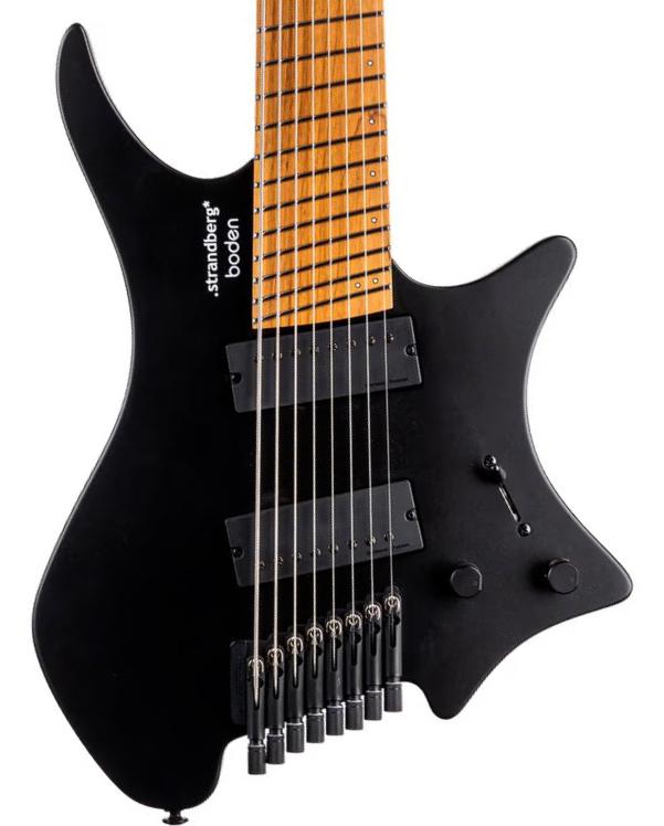 Multi-scale guitar Strandberg Boden Standard N2.7 8-String - Black Satin Metallic