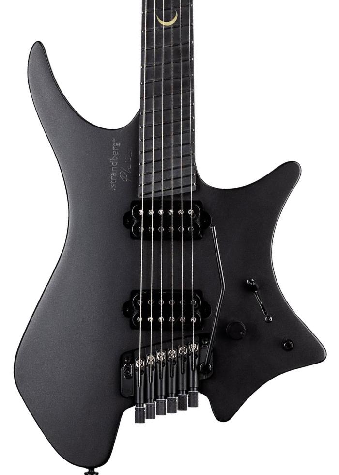 Multi-scale guitar Strandberg Boden Plini Edition N2.6T - Black Satin Metallic