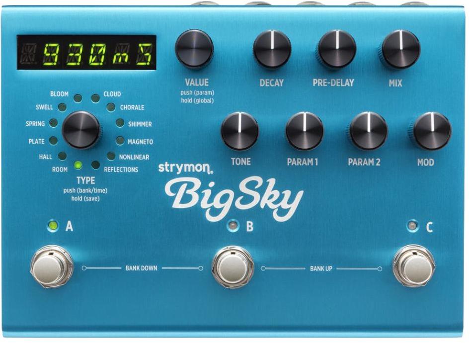 Reverb, delay & echo effect pedal Strymon BigSky Reverb
