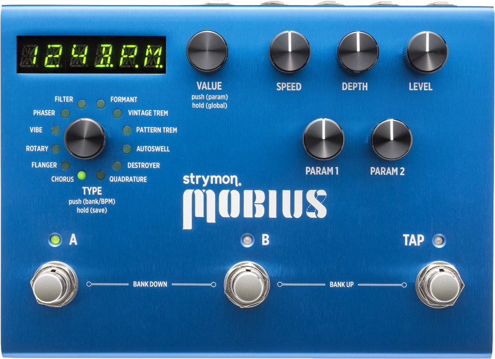 Strymon Mobius Multidimensional Modulation - Modulation, chorus, flanger, phaser & tremolo effect pedal - Main picture