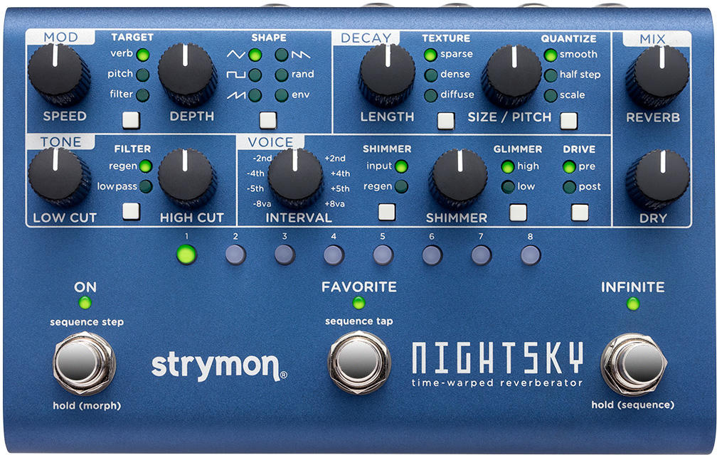 Strymon Nightsky Reverberator - Reverb, delay & echo effect pedal - Main picture