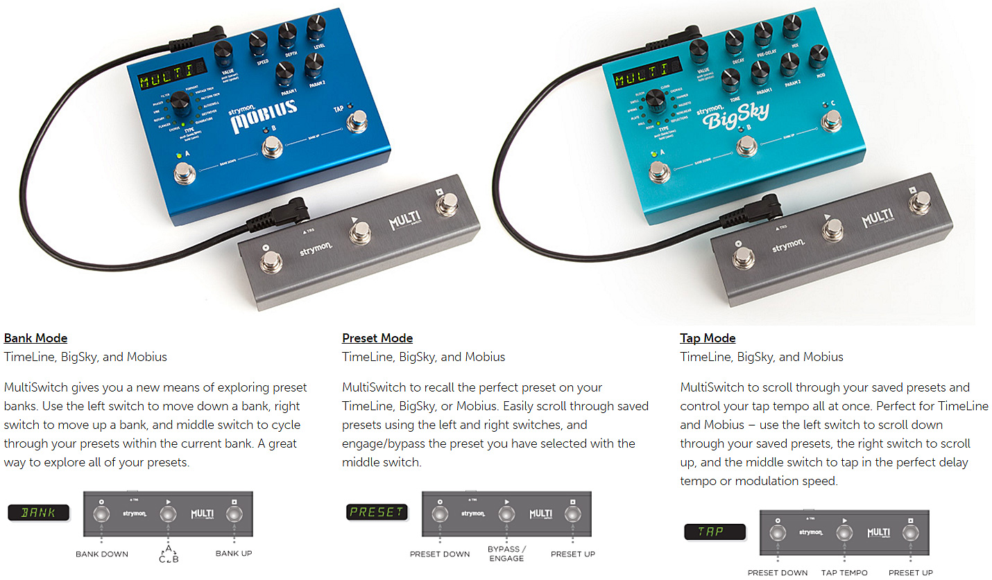 Strymon Multi Switch For Timeline, Bigsky, Mobius - Switch pedal - Variation 1