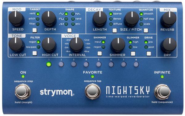 Reverb, delay & echo effect pedal Strymon Nightsky Reverberator