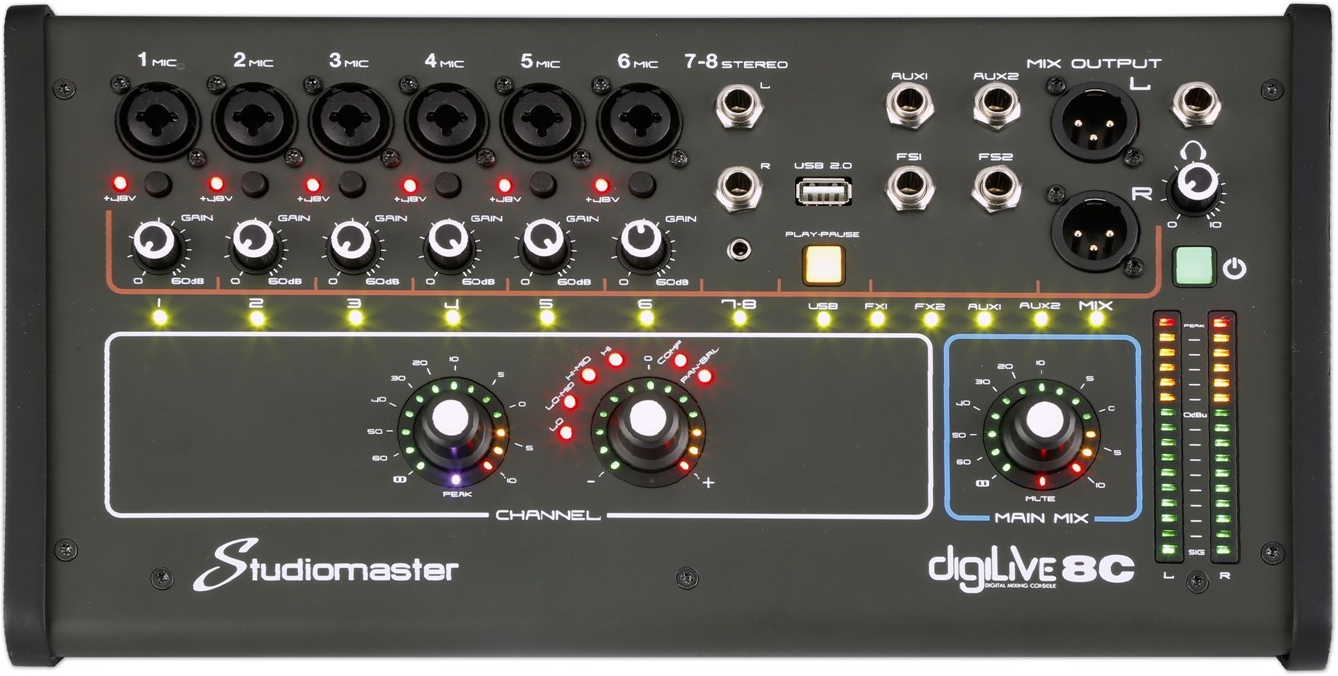 Studiomaster Digilive 8c - Digital mixing desk - Main picture