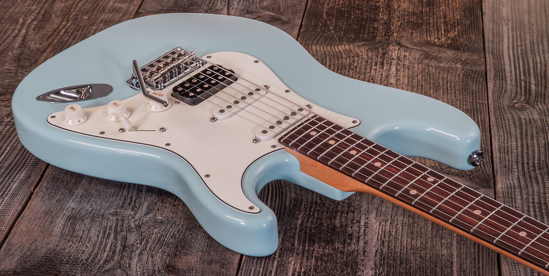 Suhr Classic S Antique 01-csa-0013 Hss Trem Rw - Light Aging Sonic Blue - Str shape electric guitar - Variation 2