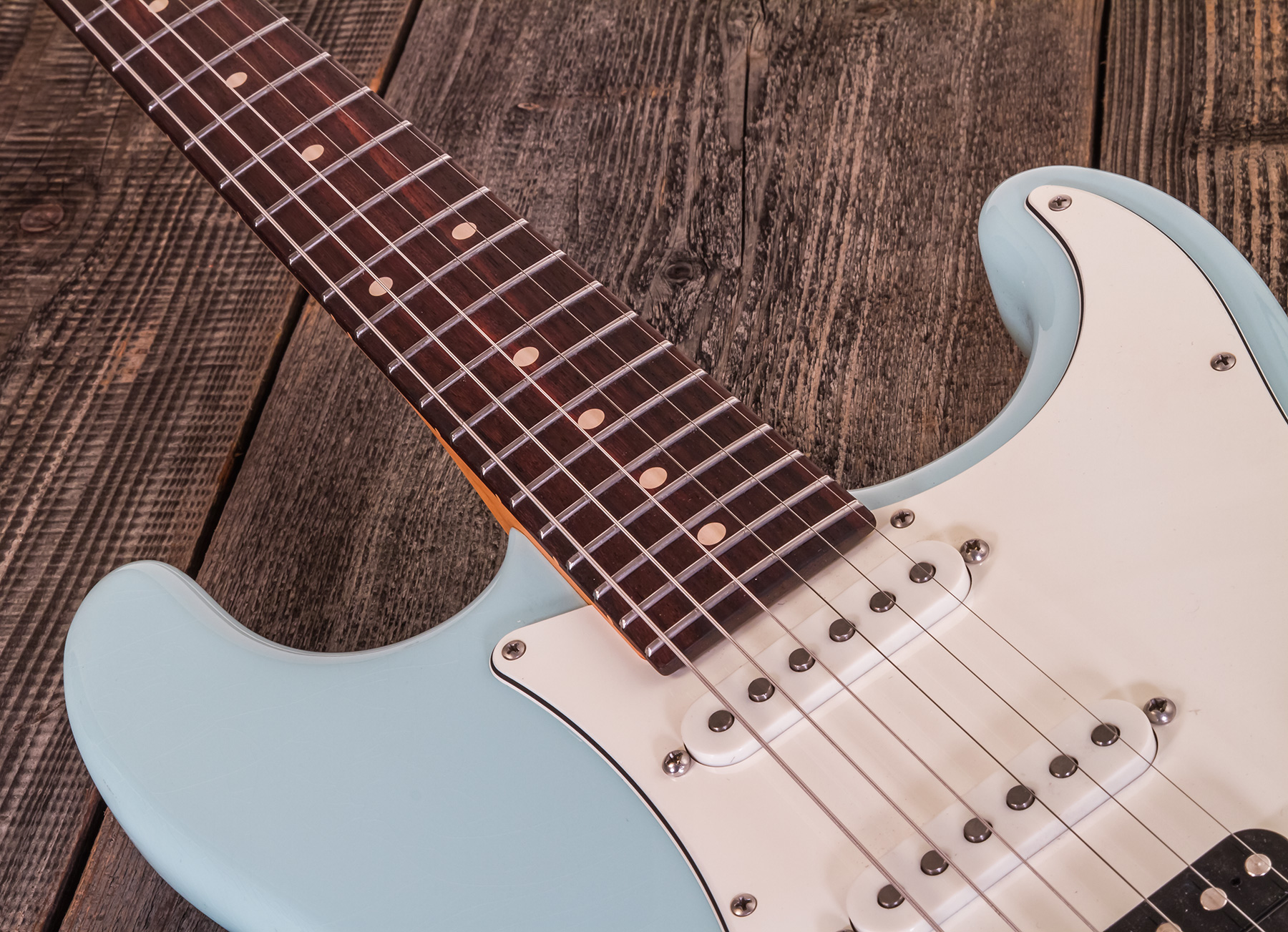 Suhr Classic S Antique 01-csa-0013 Hss Trem Rw - Light Aging Sonic Blue - Str shape electric guitar - Variation 4