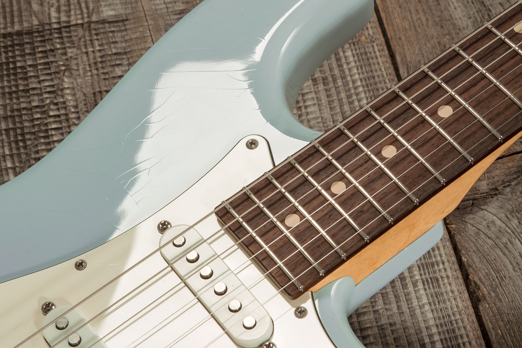Suhr Classic S Antique 01-csa-0013 Hss Trem Rw - Light Aging Sonic Blue - Str shape electric guitar - Variation 7