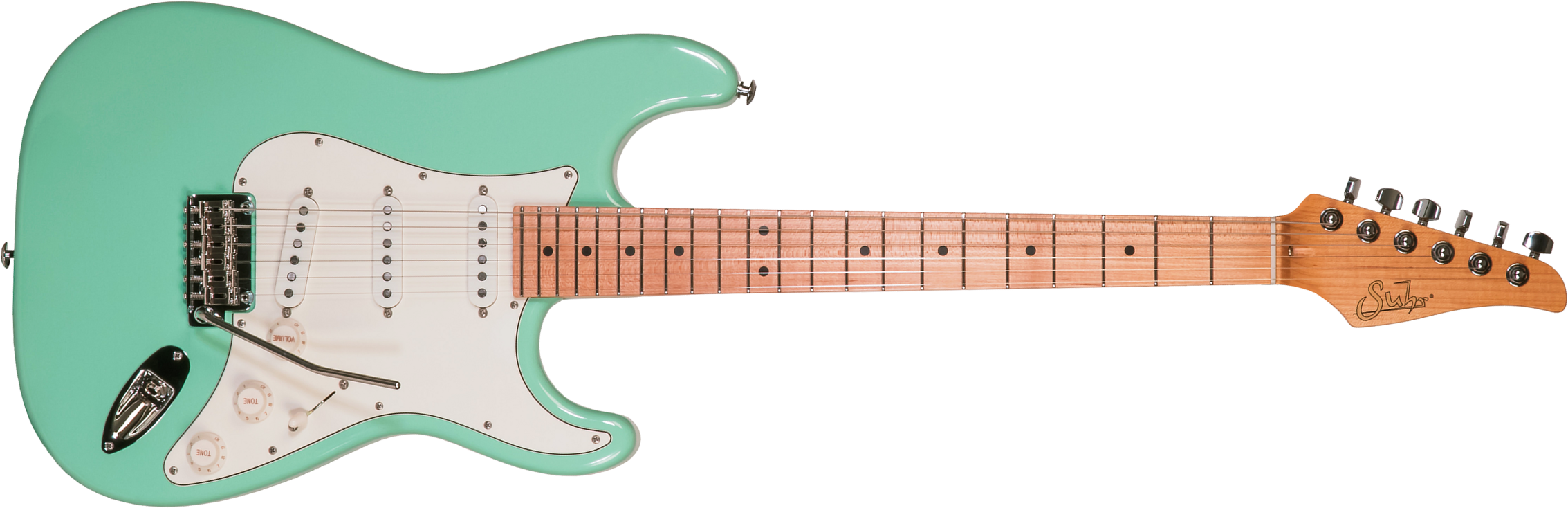 Suhr Classic S Antique Sss 01-csa-0020 3s Trem Mn #71418 - Light Aging Surf Green - Str shape electric guitar - Main picture
