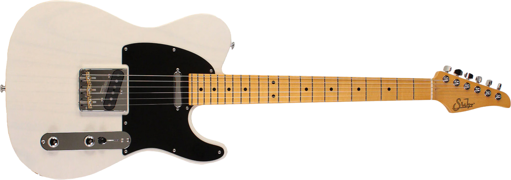 Suhr Classic T Antique 01-cta-0027 2s Ht Mn - Trans White - Tel shape electric guitar - Main picture