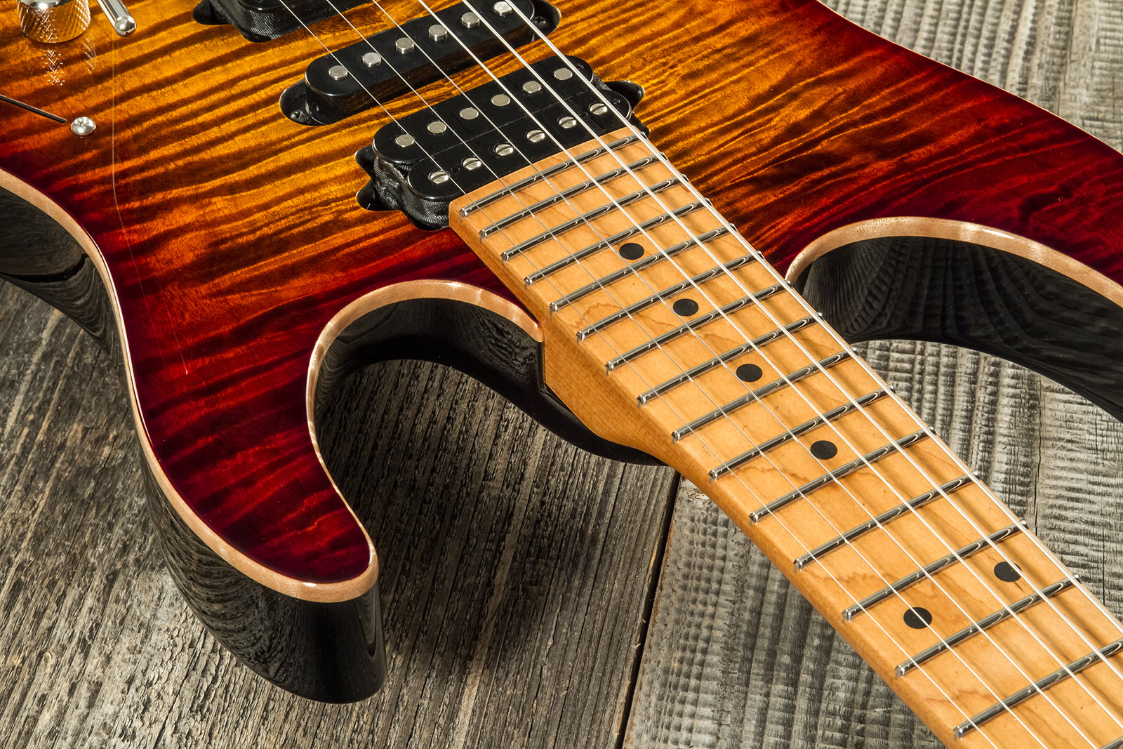 Suhr Modern Plus 01-mdp-0049 Hsh Trem Mn #72943 - Bengal Burst - Str shape electric guitar - Variation 13