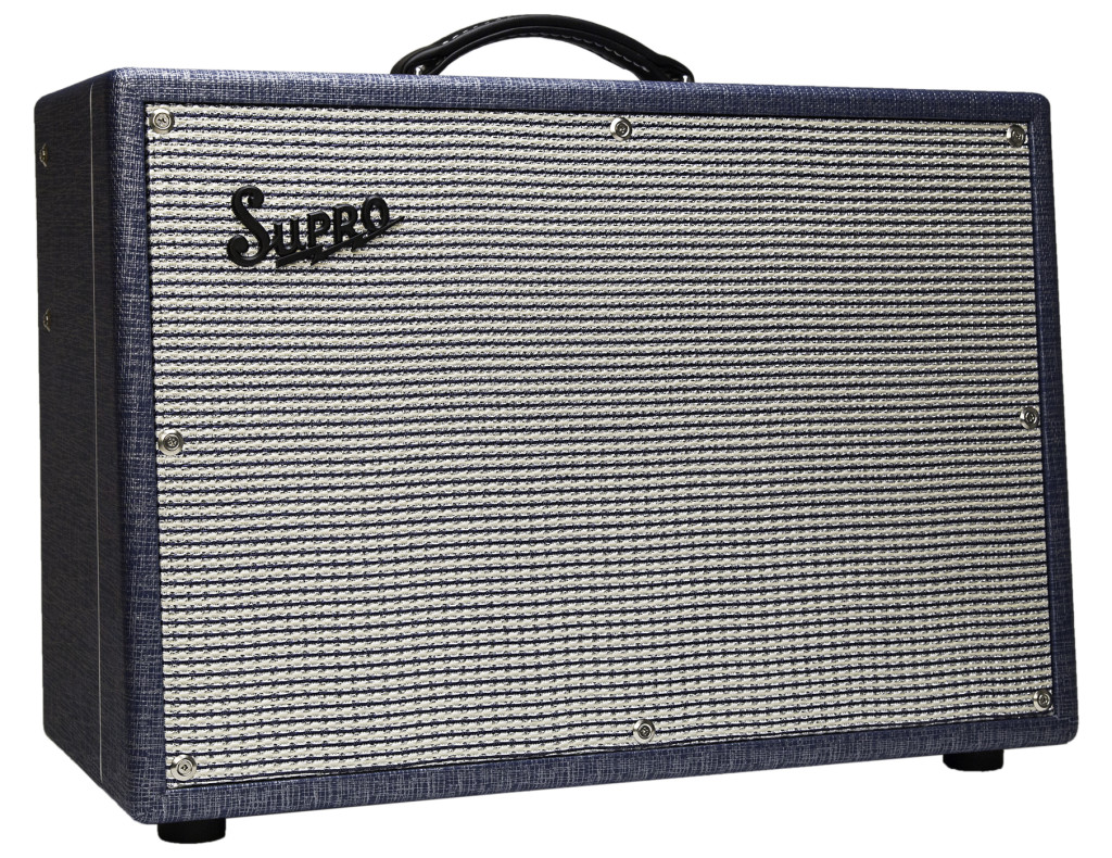 Supro 1648rt Saturn Reverb 15w 1x12 Blue Rhino Hide - Electric guitar combo amp - Variation 1