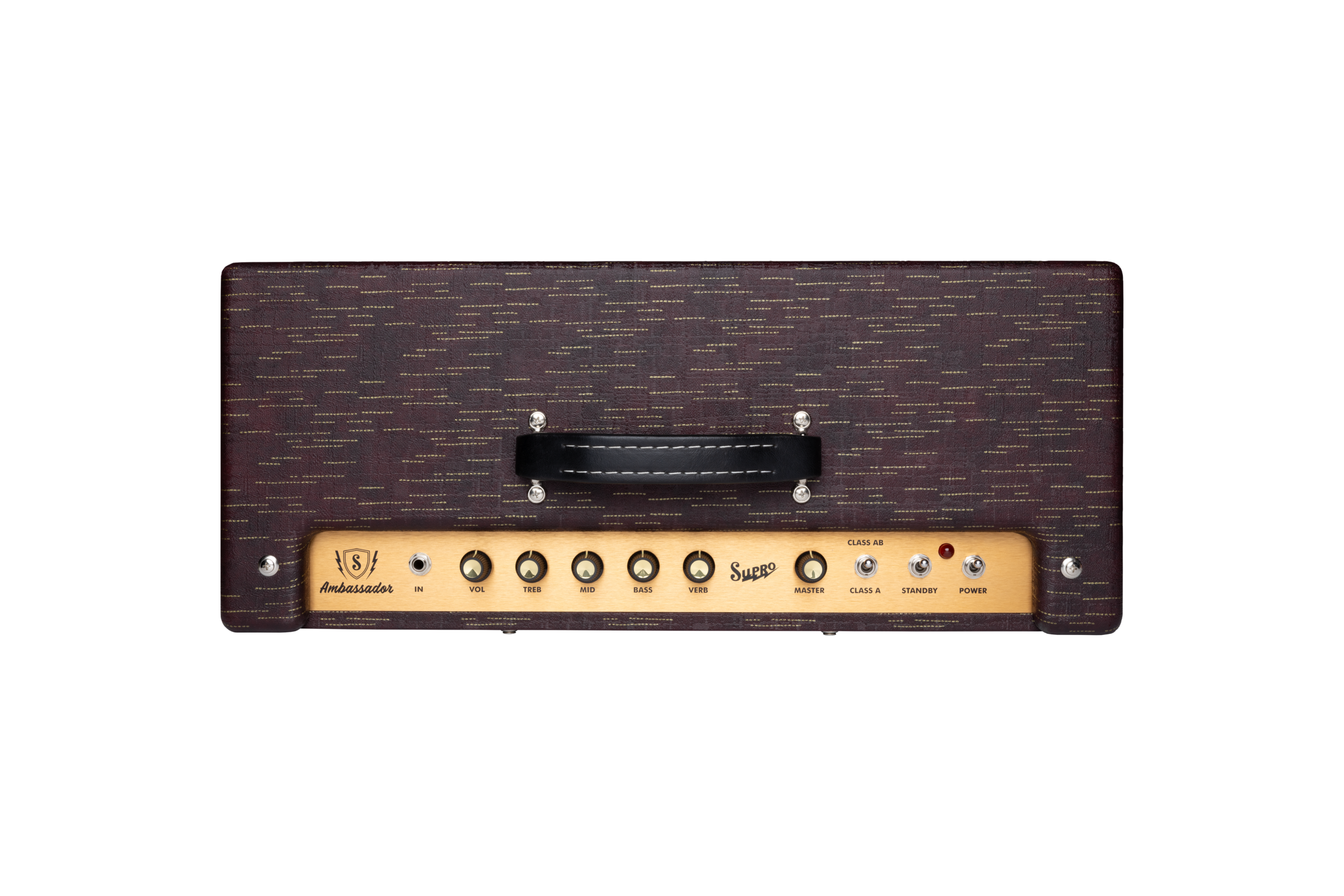 Supro Ambassador Custom Burgundy Gold Scandia 2x10 50w - Electric guitar combo amp - Variation 3