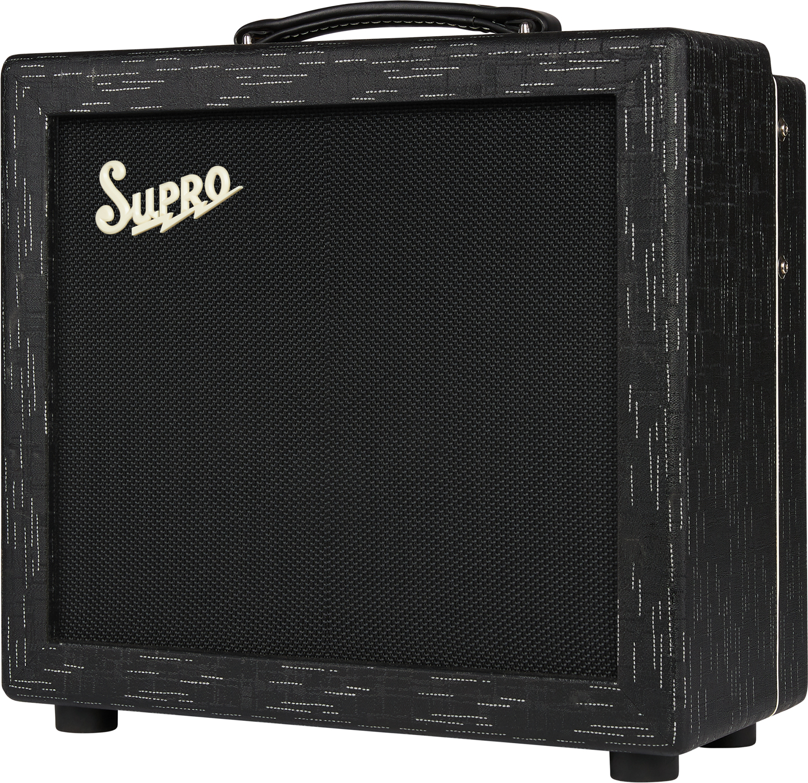 Supro Amulet 1x10 Combo 1/5/10w 1x10 6l6 Black & Black - Electric guitar combo amp - Main picture