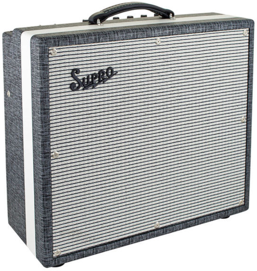 Supro Black Magick 25w 1x12 Black Rhino Hide - Electric guitar combo amp - Main picture