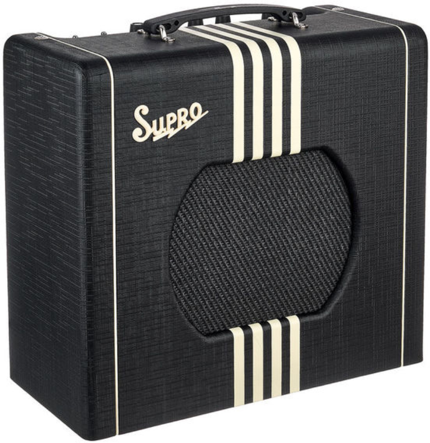 Supro Delta King 10 Combo 5w 1x10 Black/cream - Electric guitar combo amp - Main picture