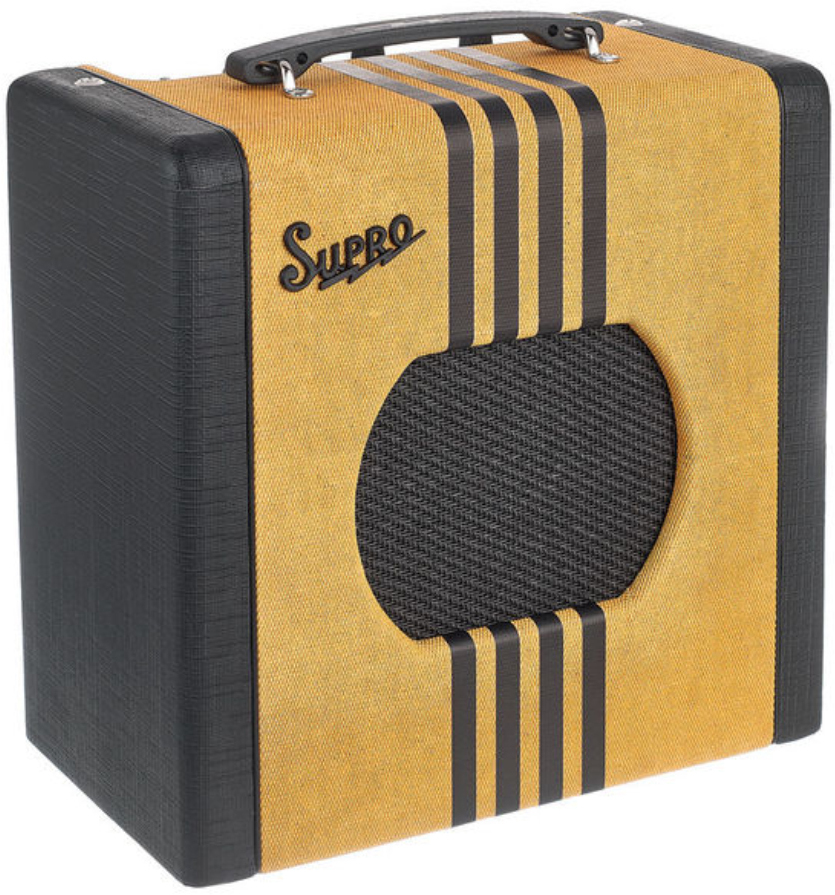 Supro Delta King Combo 8 1w 1x8 Tweed/black - Electric guitar combo amp - Main picture