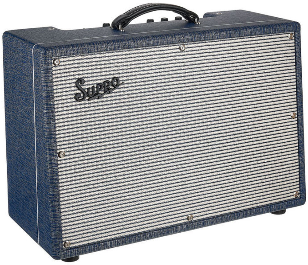 Supro Keeley Custom 12 25w 1x12 Blue Rhino Hide - Electric guitar combo amp - Main picture