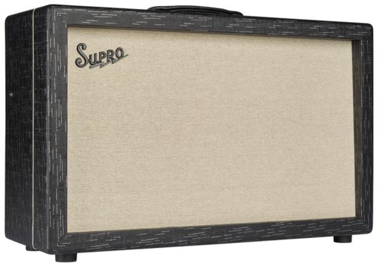 Electric guitar combo amp Supro Royale 2x12 1933R - Black Scandia