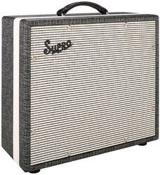 Electric guitar amp cabinet Supro Black Magick Cab 1x12 - Black Rhino Hide