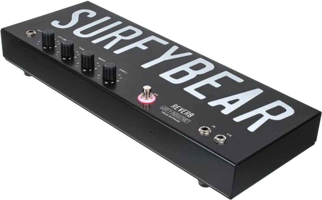 Surfy Industries Surfybear Metal Reverb Black - Reverb, delay & echo effect pedal - Main picture
