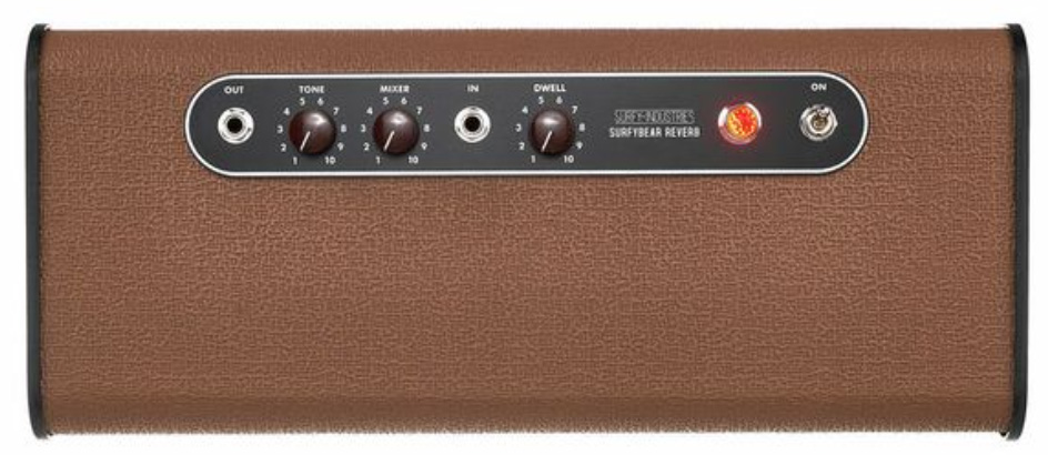 Surfy Industries Surfybear Classic Reverb V2 Brown - Reverb, delay & echo effect pedal - Variation 2