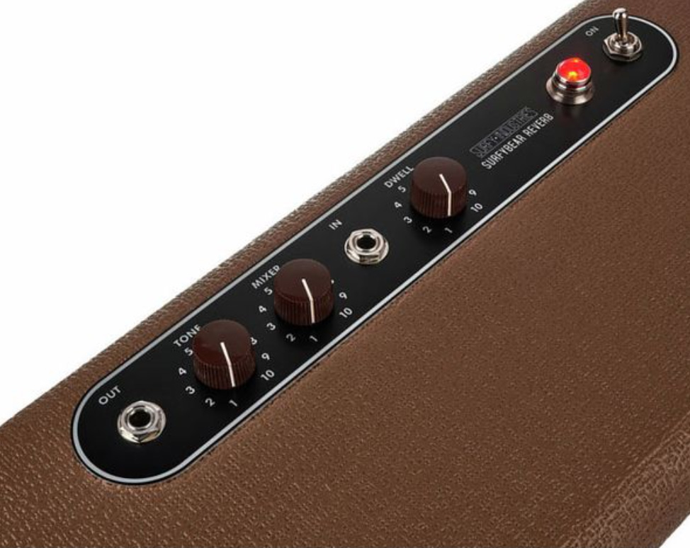 Surfy Industries Surfybear Classic Reverb V2 Brown - Reverb, delay & echo effect pedal - Variation 4