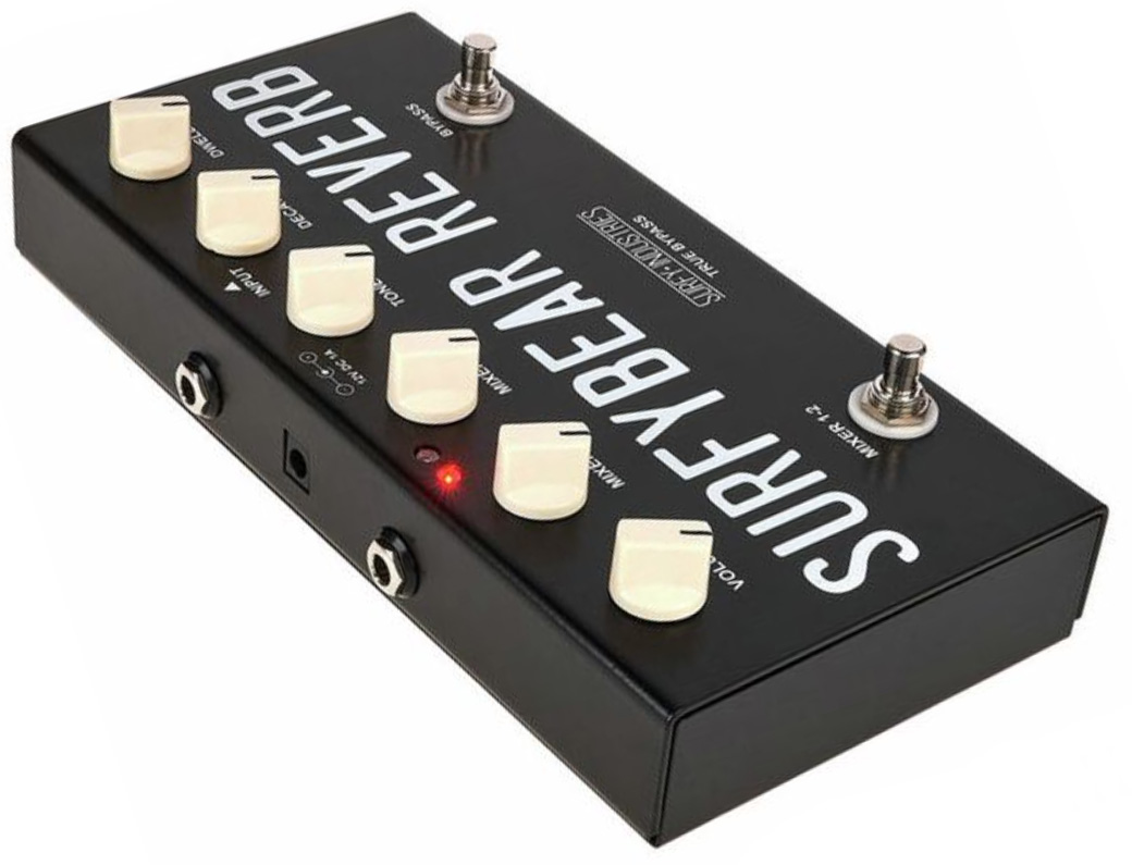 Surfy Industries Surfybear Compact Reverb Black - Reverb, delay & echo effect pedal - Variation 2