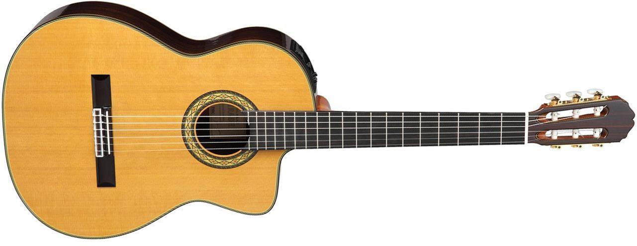 Takamine Eh5c Hirade Jap 4/4 Cw Cedre Palissandre Eb - Natural - Classical guitar 4/4 size - Main picture