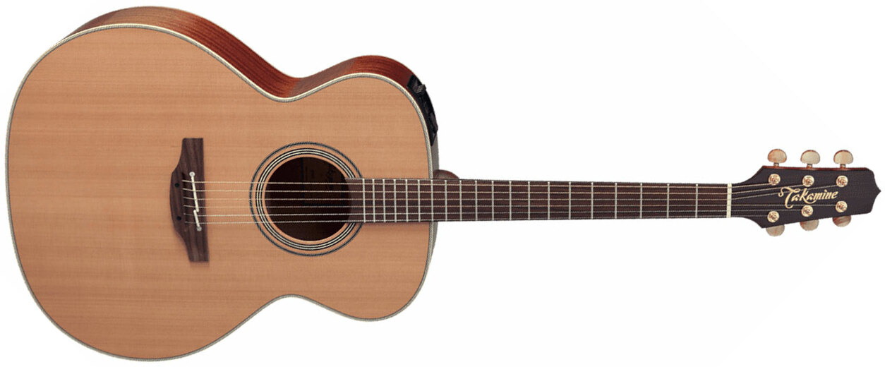 Takamine En20 Japan Jumbo Cedre Sapele +etui - Natural - Acoustic guitar & electro - Main picture