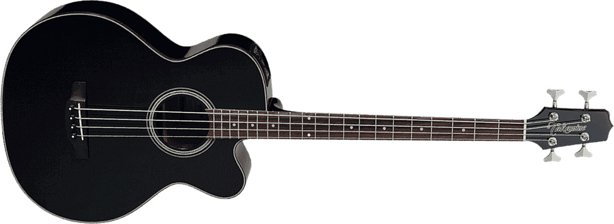 Takamine Gb30ce-blk Epicea Acajou 2014 - Black - Acoustic bass - Main picture