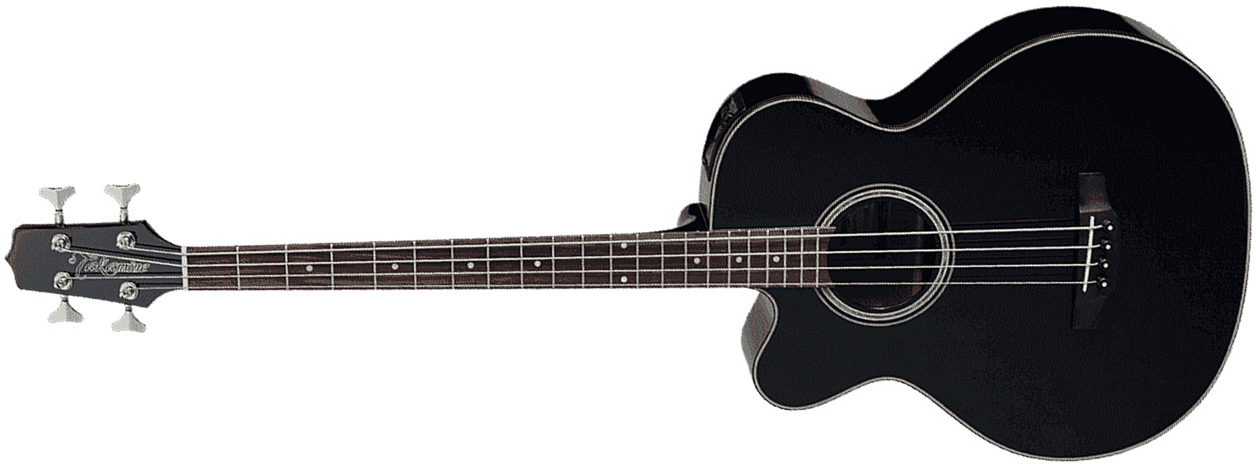 Takamine Gb30celh-blk Cw Gaucher Epicea Acajou 2016 - Black Gloss - Acoustic bass - Main picture