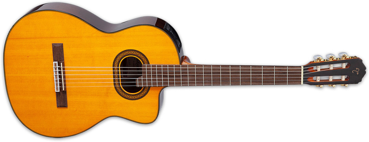 Takamine Gc6ce Nat 4/4 Cw Epicea Noyer Lau - Natural - Classical guitar 4/4 size - Main picture