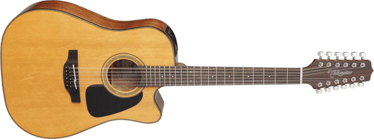 Takamine Gd30ce12 Nat Dreadnought Cw 12-cordes Epicea Acajou - Natural Gloss - Electro acoustic guitar - Main picture