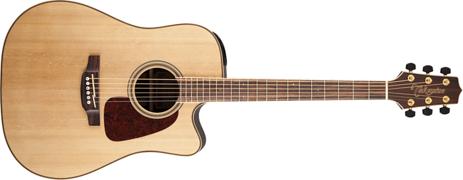 Takamine Gd93ce-nat Dreadnought Cw Epicea Palissandre - Natural Gloss - Electro acoustic guitar - Main picture