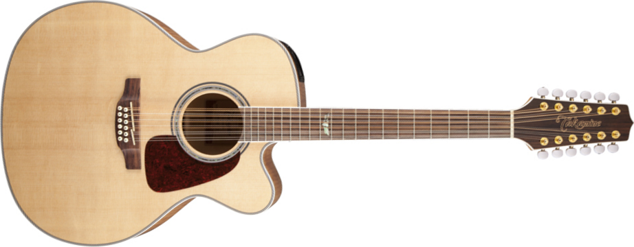 Takamine Gj72ce-12-nat Jumbo Cw 12-cordes Epicea Erable Rw - Natural Gloss - Electro acoustic guitar - Main picture
