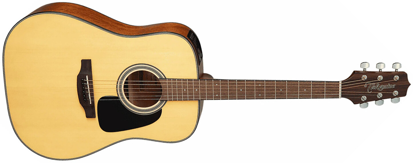 Takamine Gld12e Ns Dreadnought Epicea Acajou Jat - Natural Satin - Acoustic guitar & electro - Main picture