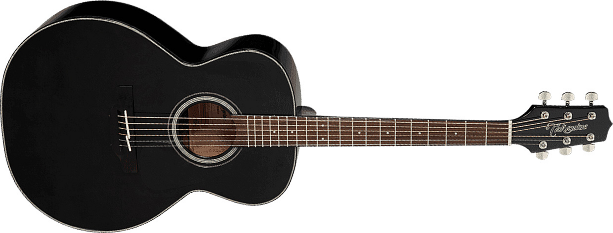 Takamine Gn30-blk Nex Grand Auditorium Epicea Acajou - Black Gloss - Electro acoustic guitar - Main picture