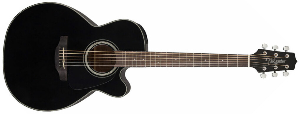 Takamine Gn30ce-blk Auditorium Cw Cw Epicea Acajou Rw - Black Gloss - Electro acoustic guitar - Main picture
