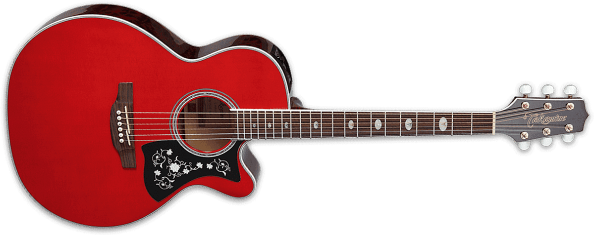 Takamine Gn75ce-wr Nex Mini-jumbo Cw Epicea Erable - Wine Red - Electro acoustic guitar - Main picture