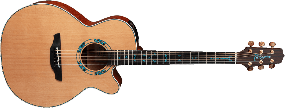 Takamine Nex Santa Fe 30th Anniversary Cw Cedre Chene Eb - Natural - Electro acoustic guitar - Main picture