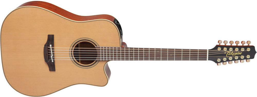 Takamine P3dc-12 Pro Jap Dreadnought Cw 12c Cedre Sapele Ct4bii - Naturel - Electro acoustic guitar - Main picture