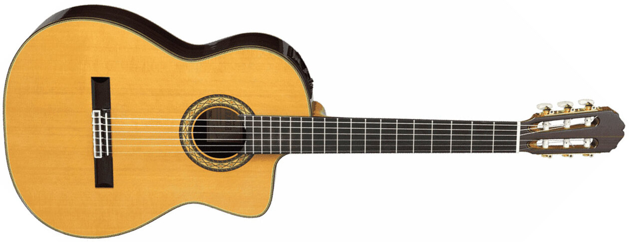 Takamine Th5c Hirade Japon Cw Cedre Palissandre Rw Ctp-3 - Natural Gloss - Classical guitar 4/4 size - Main picture