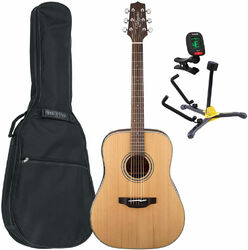 Acoustic guitar set Takamine GD20-NS Pack (+tuner +bag +stand) - Natural