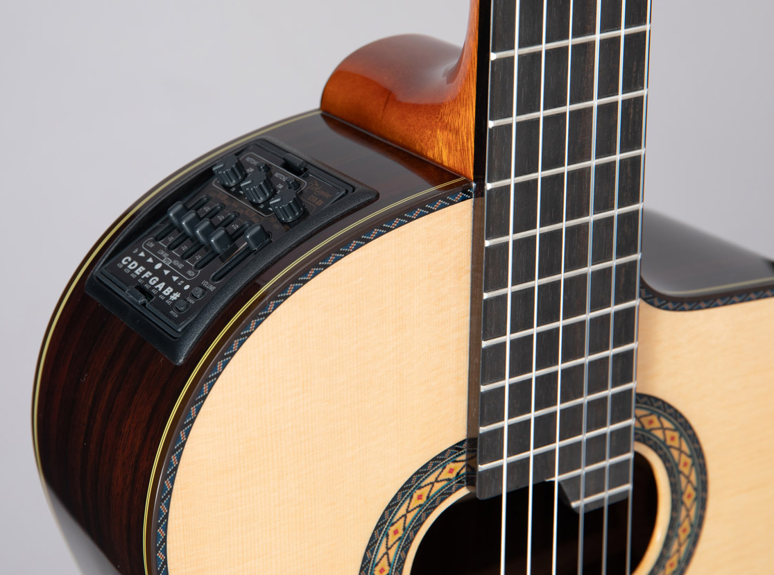 Takamine Dh90 Hirade Jap 4/4 Epicea Palissandre Eb - Natural - Classical guitar 4/4 size - Variation 2