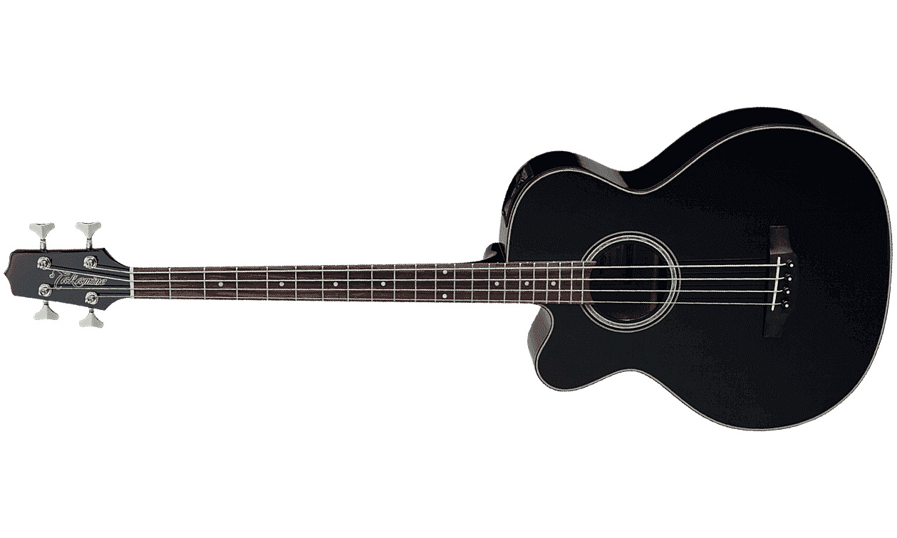 Takamine Gb30celh-blk Cw Gaucher Epicea Acajou 2016 - Black Gloss - Acoustic bass - Variation 1