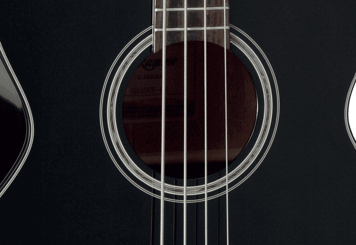 Takamine Gb30celh-blk Cw Gaucher Epicea Acajou 2016 - Black Gloss - Acoustic bass - Variation 2