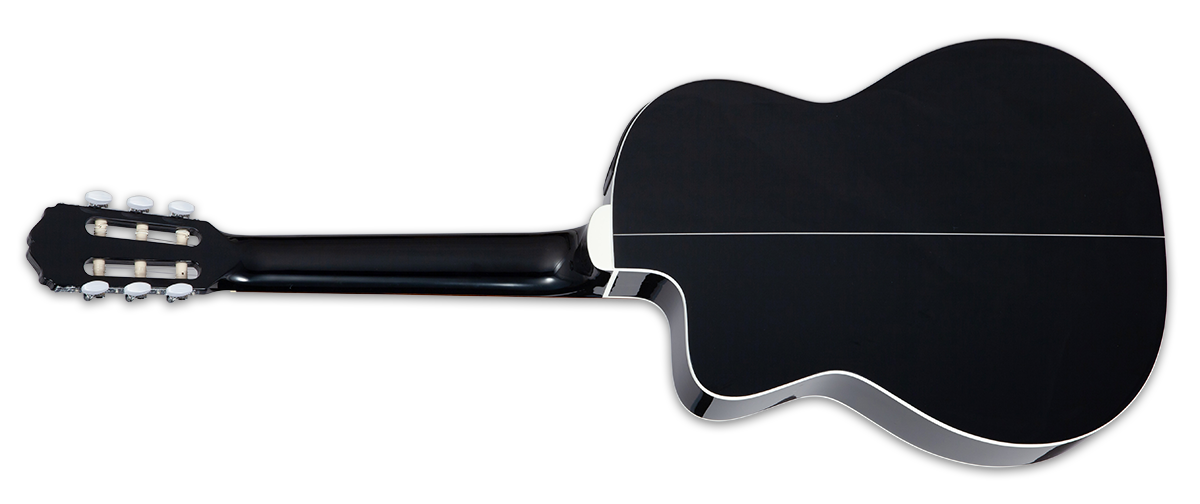 Takamine Gc2ceblk Cw Electro Epicea Sapelle Lau - Black - Classical guitar 4/4 size - Variation 1