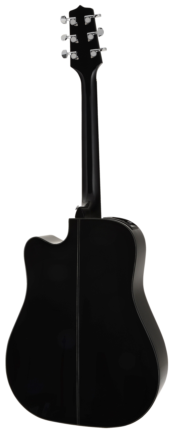 Takamine Gd15ce Blk Dreadnought Cw Epicea Acajou Tp-4t - Black - Electro acoustic guitar - Variation 2