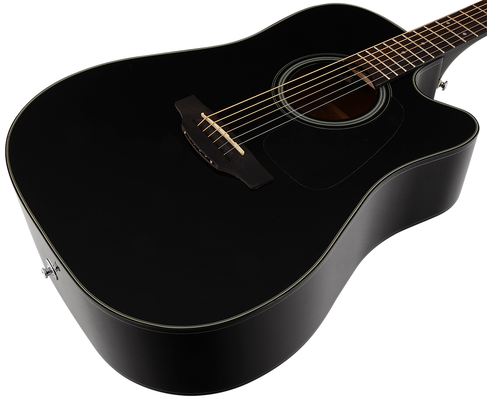 Takamine Gd15ce Blk Dreadnought Cw Epicea Acajou Tp-4t - Black - Electro acoustic guitar - Variation 3